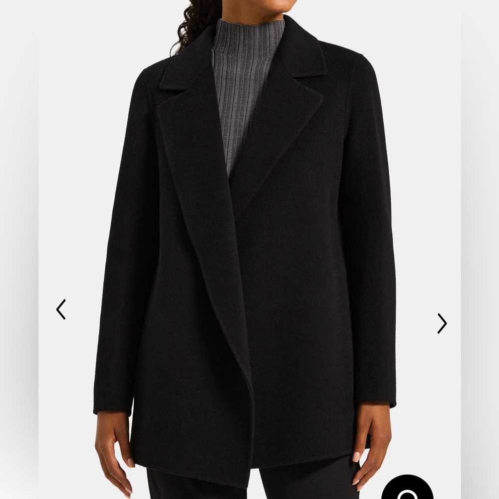 Theory, Sileena Jacket in Double Face Wool-Cashmere, size Small